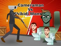 image Cameraman vs Skibidi Monster : Fun Battle